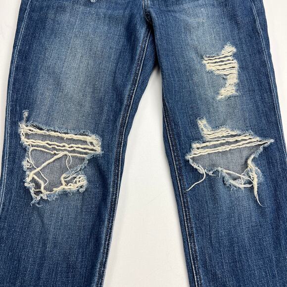 Joe's Jeans The Billie Boyfriend Slim Crop Japanese Denim Distressed Size 25 - Picture 4 of 13
